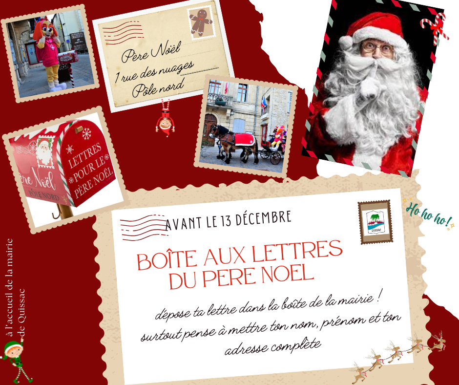 Boîte Aux Lettres - Père Noël - Décorative - Rouge - Intérieur - Fête
